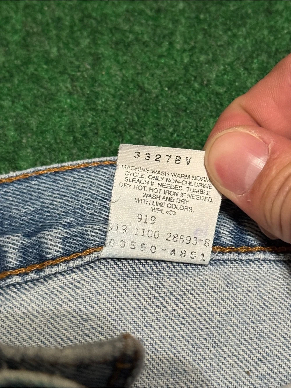 Levis 550 Relaxed Fit Light Wash 38x36 Wide Leg Baggy Grunge Vintage Y2K Jeans